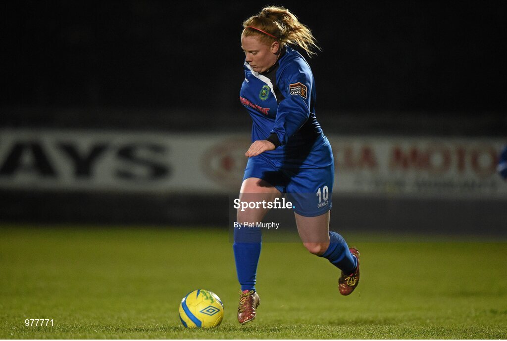 14 March 2015; Amber Barrett, Peamount United. Continental Tyres Women's National League, Castlebar Celtic v Peamount United, Celtic Park, Castlebar, Co. Mayo. Picture credit: Pat Murphy / SPORTSFILE