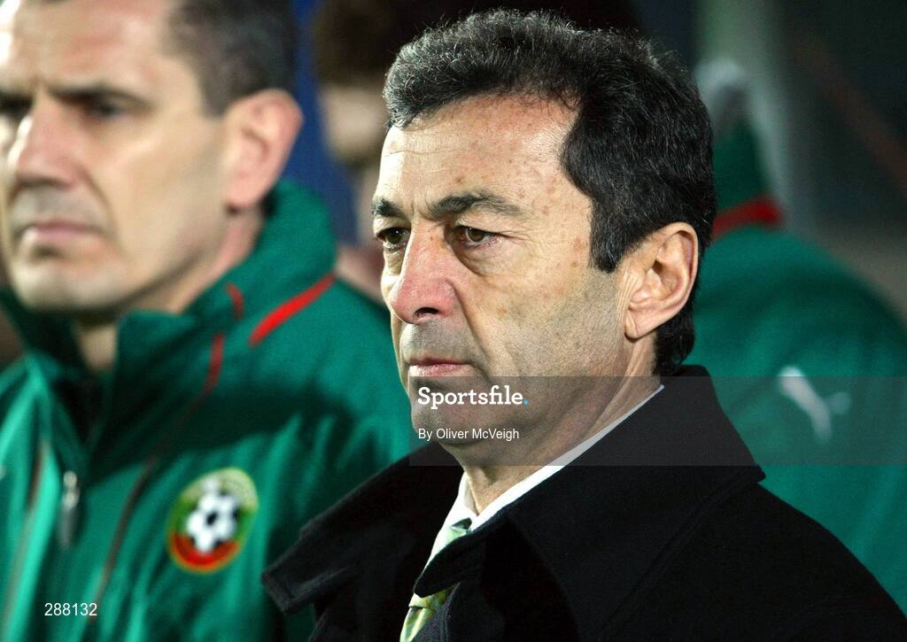 6 February 2008; Bulgaria manager Plamen Markov. International Friendly, Northern Ireland v Bulgaria, Windsor Park, Belfast, Co. Antrim. Picture credit; Oliver McVeigh / SPORTSFILE