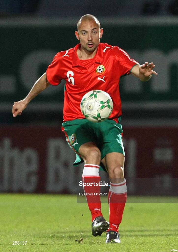 6 February 2008; Stanislav Angelov, Bulgaria. International Friendly, Northern Ireland v Bulgaria, Windsor Park, Belfast, Co. Antrim. Picture credit; Oliver McVeigh / SPORTSFILE