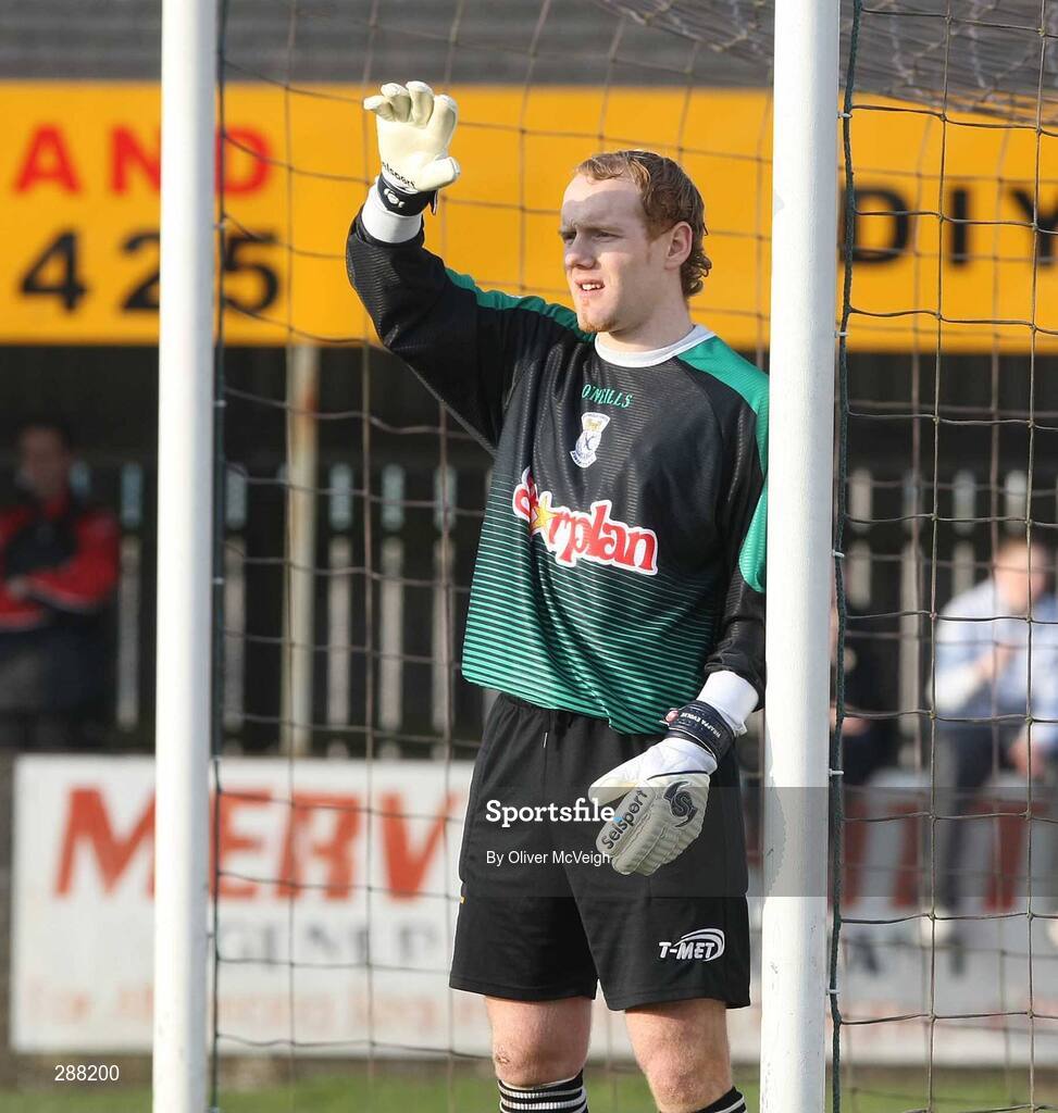 16 February 2008; Dungannon Swifts goalkeeper Dwayne Nelson. Carnegie League Premier Division, Dungannon Swifts v Cliftonville, Stangmore Park, Dungannon, Co. Tyrone. Picture credit; Oliver McVeigh / SPORTSFILE