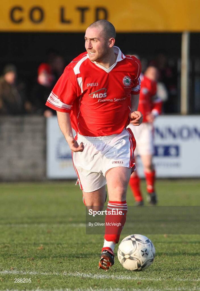 16 February 2008; Barry Johnston, Cliftonville. Carnegie League Premier Division, Dungannon Swifts v Cliftonville, Stangmore Park, Dungannon, Co. Tyrone. Picture credit; Oliver McVeigh / SPORTSFILE
