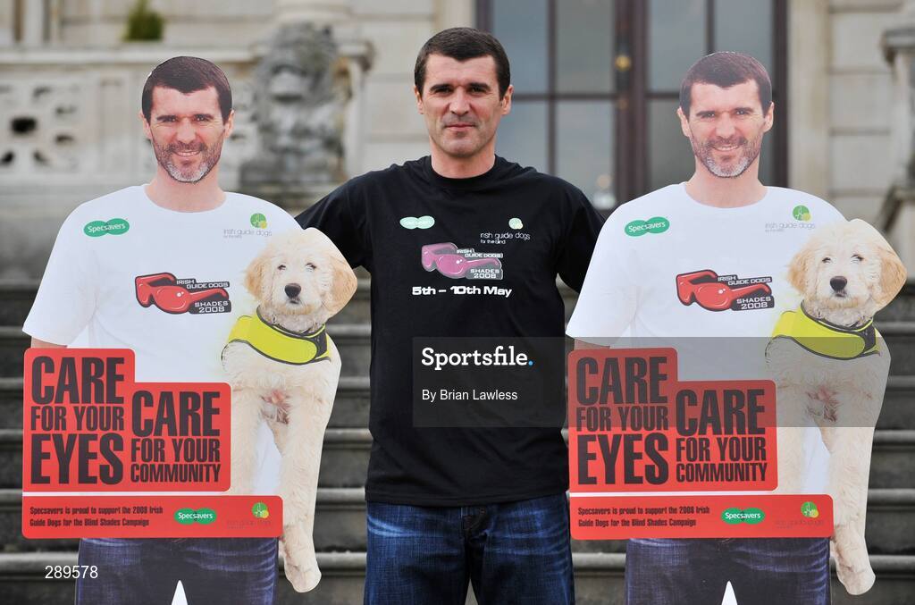 2 April 2008; Sunderland manager, Roy Keane, at the launch of the Sixth Irish Guide Dogs for the Blind / Specsavers SHADES 2008 Campaign. Shades National Fundraising & awareness campaign week runs 5th - 10th May. The Radisson SAS, St Helens Hotel, Stillorgan, Dublin. Picture credit: Brian Lawless / SPORTSFILE