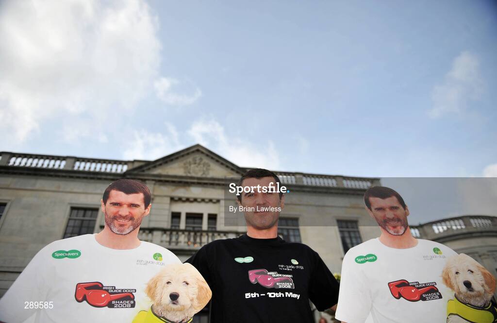 2 April 2008; Sunderland manager, Roy Keane, at the launch of the Sixth Irish Guide Dogs for the Blind / Specsavers SHADES 2008 Campaign. Shades National Fundraising & awareness campaign week runs 5th - 10th May. The Radisson SAS, St Helens Hotel, Stillorgan, Dublin. Picture credit: Brian Lawless / SPORTSFILE