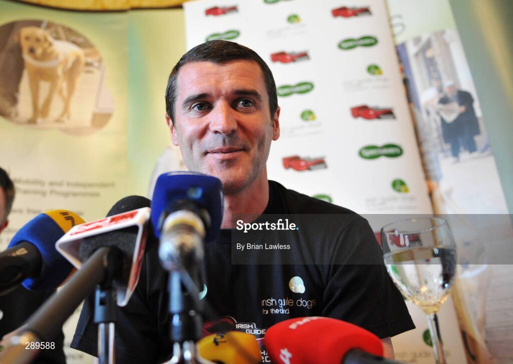 2 April 2008; Sunderland manager, Roy Keane, at the launch of the Sixth Irish Guide Dogs for the Blind / Specsavers SHADES 2008 Campaign. Shades National Fundraising & awareness campaign week runs 5th - 10th May. The Radisson SAS, St Helens Hotel, Stillorgan, Dublin. Picture credit: Brian Lawless / SPORTSFILE