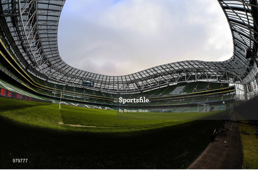 29 March 2015; A general view of the Aviva Stadium ahead of the game. UEFA EURO 2016 Championship Qualifier, Group D, Republic of Ireland v Poland. Aviva Stadium, Lansdowne Road, Dublin.  Picture credit: Brendan Moran / SPORTSFILE