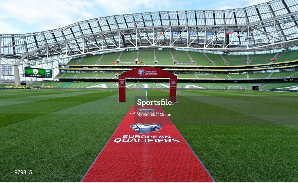 29 March 2015; A general view of the Aviva Stadium ahead of the game. UEFA EURO 2016 Championship Qualifier, Group D, Republic of Ireland v Poland. Aviva Stadium, Lansdowne Road, Dublin.  Picture credit: Brendan Moran / SPORTSFILE