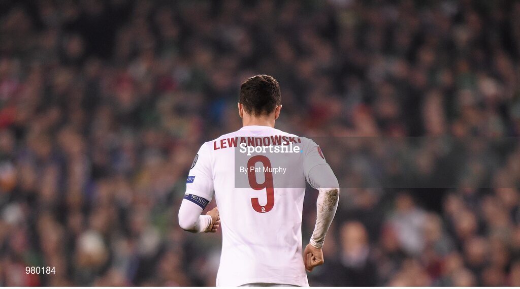 29 March 2015; Robert Lewandowski, Poland. UEFA EURO 2016 Championship Qualifier, Group D, Republic of Ireland v Poland. Aviva Stadium, Lansdowne Road, Dublin. Picture credit: Pat Murphy / SPORTSFILE