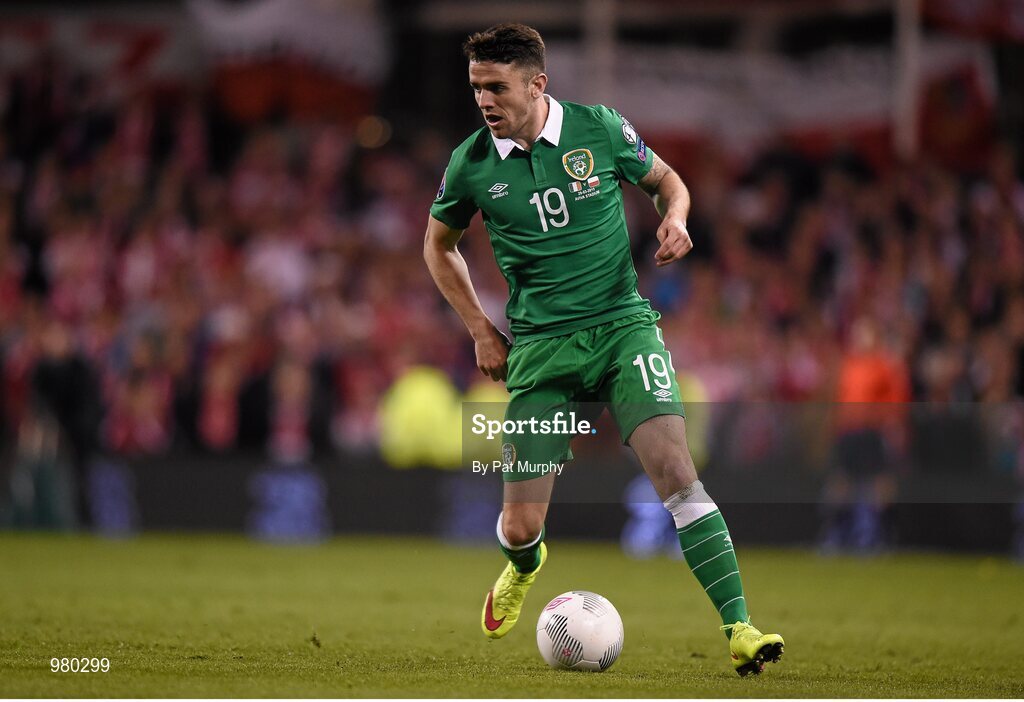 29 March 2015; Robbie Brady, Republic of Ireland. UEFA EURO 2016 Championship Qualifier, Group D, Republic of Ireland v Poland. Aviva Stadium, Lansdowne Road, Dublin. Picture credit: Pat Murphy / SPORTSFILE