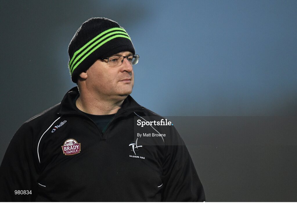2 April 2015; Kildare manager Bryan Murphy. EirGrid Leinster U21 Football Championship Final, Dublin v Kildare. Páirc Táilteann, Navan, Co. Meath. Picture credit: Matt Browne / SPORTSFILE