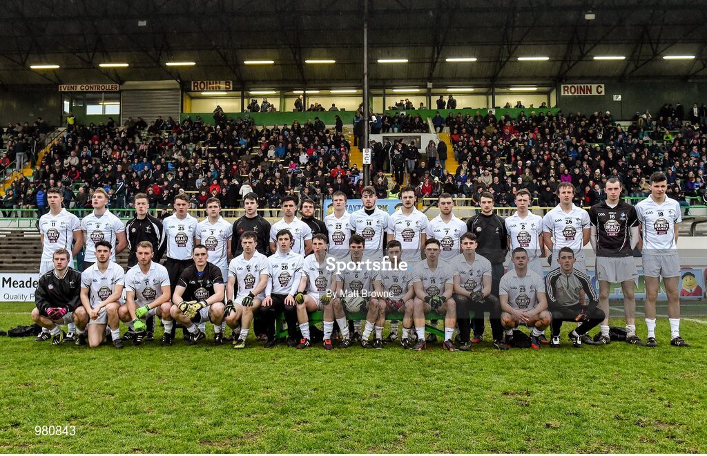 2 April 2015; The Kildare squad. EirGrid Leinster U21 Football Championship Final, Dublin v Kildare. Páirc Táilteann, Navan, Co. Meath. Picture credit: Matt Browne / SPORTSFILE