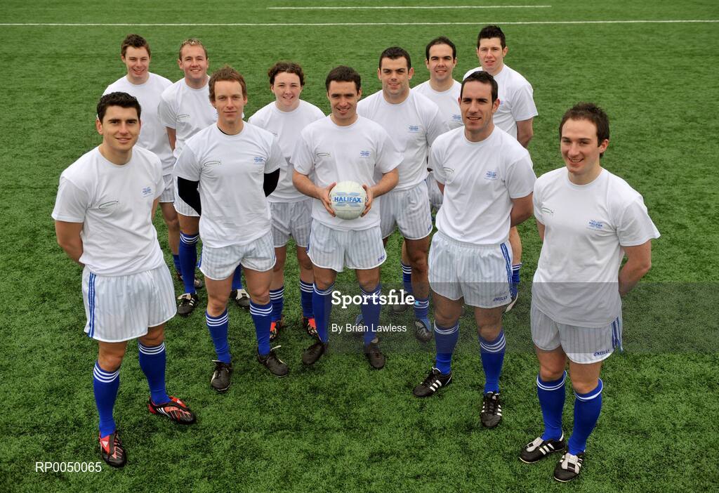 8 April 2008; Halifax has unveiled ten top inter-county stars as Brand Ambassadors to support the Halifax GaelicPerformance Summer Camps in 2008. The role of the ambassadors will include attending the camps and developing a specially designed Gaelic Skills training poster for children as well as other initiatives to be launched over the coming month. The ambassadors are, from left, Bernard Brogan, Dublin, Stephen Bray, Meath, James Masters, Cork, Dermot McArdle, Monaghan, Cliodhna O'Connor, Dublin, Alan Kerins, Galway, Paul Casey, Dublin, Paul Finlay, Monaghan, Declan O'Sullivan, Kerry, Sean Cavanagh, Tyrone, and Alan Dillon, Mayo. University College Dublin, Belfield, Dublin. Picture credit: Brian Lawless / SPORTSFILE