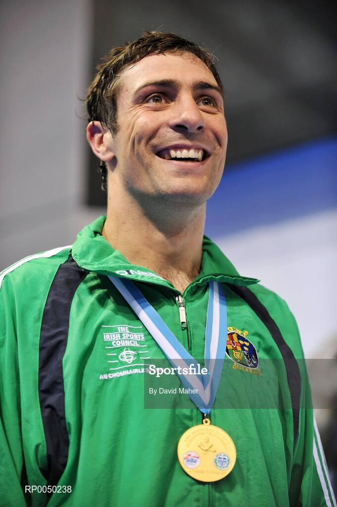 12 April 2008; Ireland’s Kenneth Egan, Light Heavy weight 91kg, celebrates after winning gold after victory over against Kennedy Katende, Sweden, during the final at the final Olympic Qualifying tournament. Olympic Centre, Nikaia, Athens, Greece. Picture credit: David Maher / SPORTSFILE
