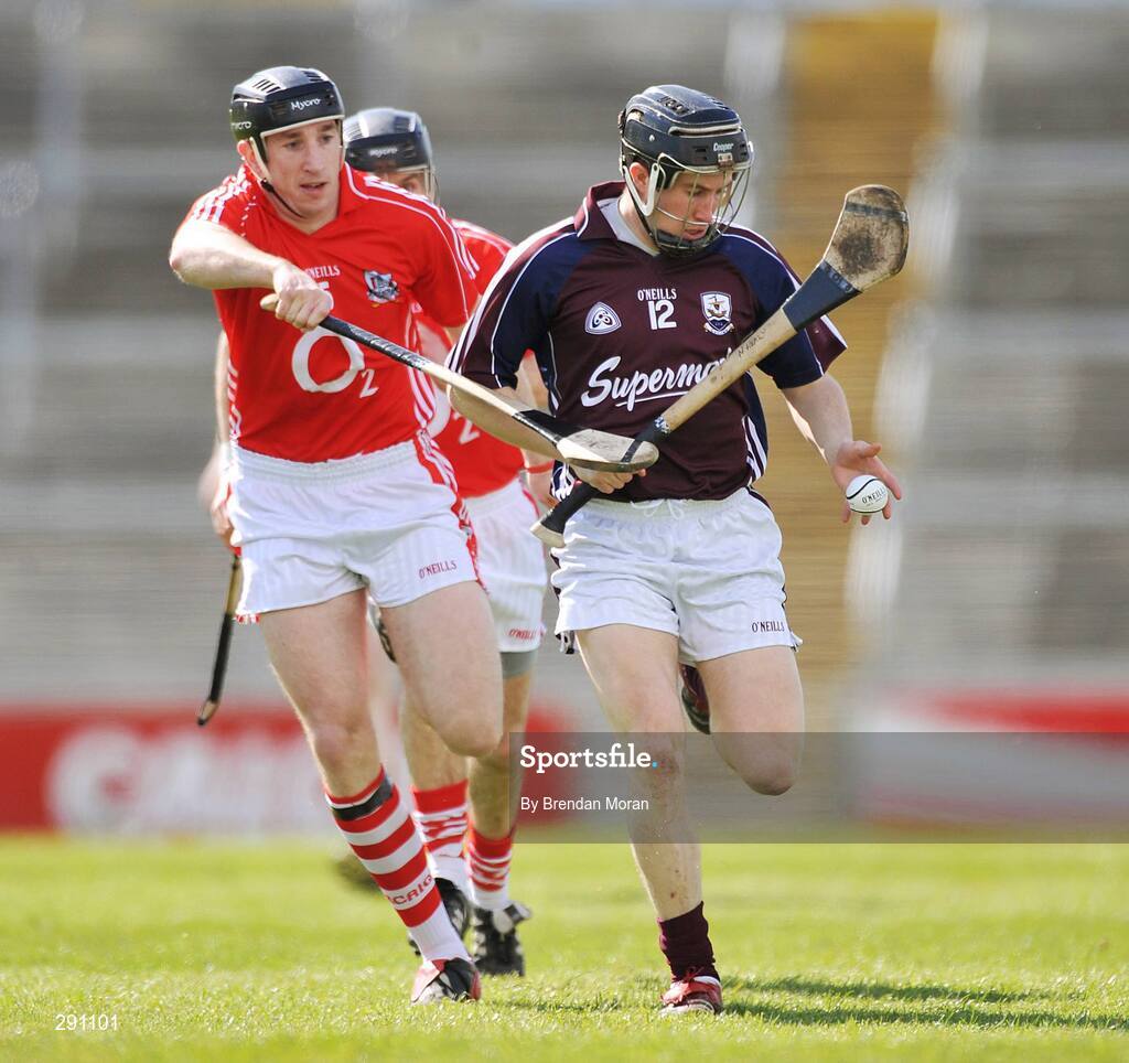 13 April 2008; Niall Healy, Galway, in action against John Gardiner, Cork. Allianz National Hurling League, Division 1, semi-final, Cork v Galway, Gaelic Grounds, Limerick. Picture credit: Brendan Moran / SPORTSFILE