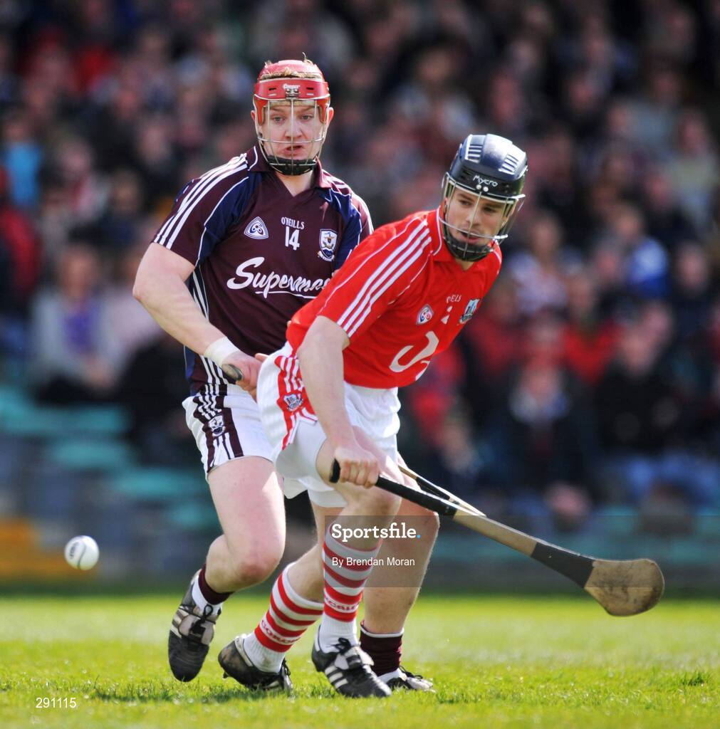 13 April 2008; Joe Canning, Galway, and Shane O'Neill, Cork, contest a loose ball. Allianz National Hurling League, Division 1, semi-final, Cork v Galway, Gaelic Grounds, Limerick. Picture credit: Brendan Moran / SPORTSFILE