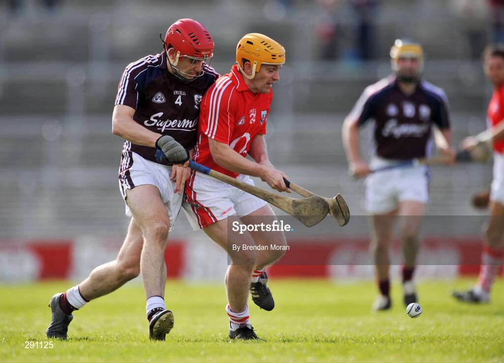 13 April 2008; Joe Deane, Cork, in action against Fergal Moore, Galway. Allianz National Hurling League, Division 1, semi-final, Cork v Galway, Gaelic Grounds, Limerick. Picture credit: Brendan Moran / SPORTSFILE