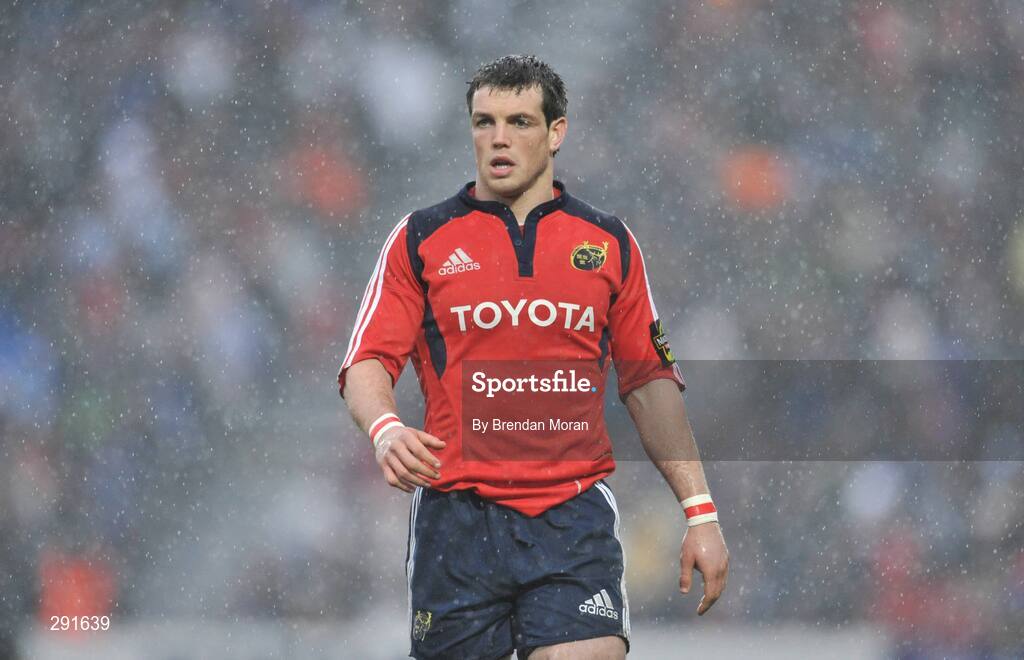 12 April 2008; Ian Dowling, Munster. Magners League, Leinster v Munster, RDS, Ballsbridge, Dublin. Picture credit: Brendan Moran / SPORTSFILE