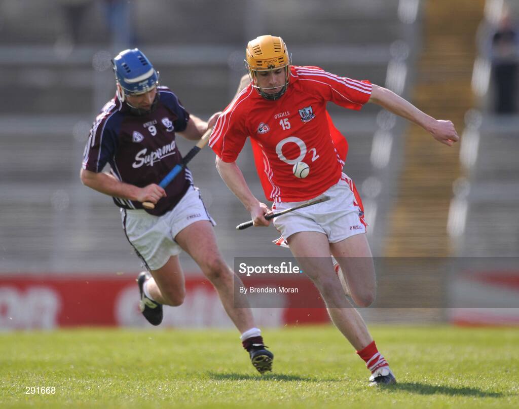 13 April 2008; Cathal Naughton, Cork, in action against Richie Murray, Galway. Allianz National Hurling League, Division 1, semi-final, Cork v Galway, Gaelic Grounds, Limerick. Picture credit: Brendan Moran / SPORTSFILE
