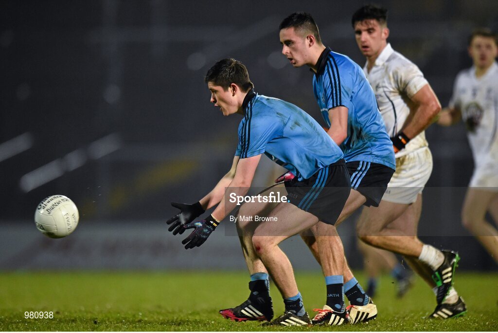 2 April 2015; Conor Mullally, Dublin, in action against Kildare. EirGrid Leinster U21 Football Championship Final, Dublin v Kildare. Páirc Táilteann, Navan, Co. Meath. Picture credit: Matt Browne / SPORTSFILE