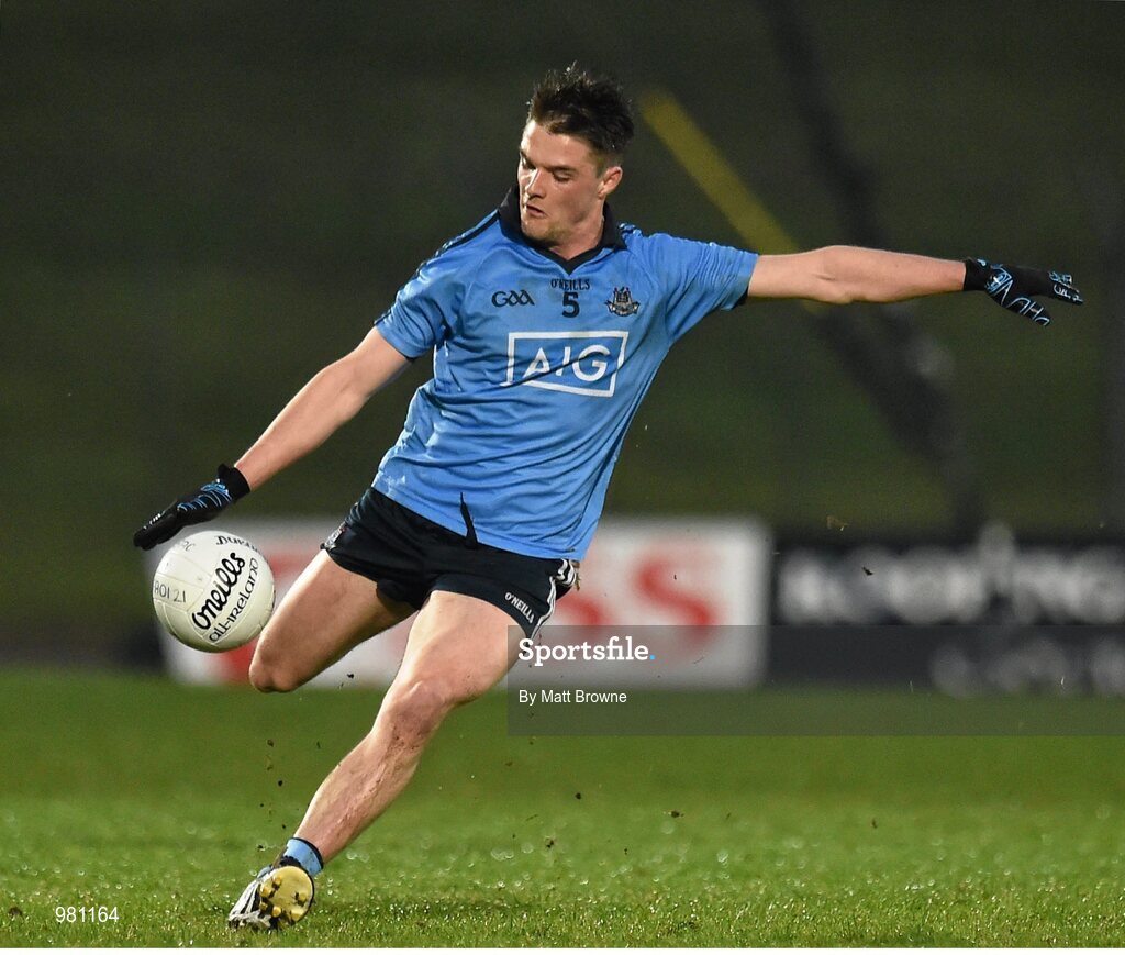 2 April 2015; Eric Lowndes, Dublin. EirGrid Leinster U21 Football Championship Final, Dublin v Kildare. Páirc Táilteann, Navan, Co. Meath. Picture credit: Matt Browne / SPORTSFILE