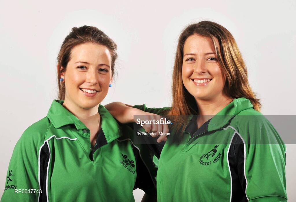 17 April 2008; A new series focusing on Irish women involved in sport at the highest level begins on Setanta Ireland on Monday April 21st next. 'Winning Women' will be broadcast at 9.30pm. The series celebrates young Irish women sports stars and examines life on and off the competitive field. Pictured are, from left, Ireland cricketers Cecilia and Isobel Joyce. Digital Exchange, The Digital Hub, Crane Street, Dublin. Picture credit: Brendan Moran / SPORTSFILE