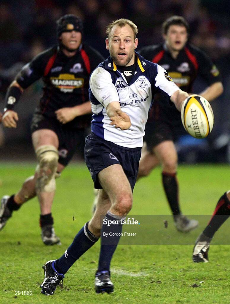 18 April 2008; Chris Whitaker, Leinster, in action against Edinburgh Rugby. Magners League, Edinburgh Rugby v Leinster, Murrayfield, Edinburgh, Scotland. Picture credit: Gordon Fraser / SPORTSFILE