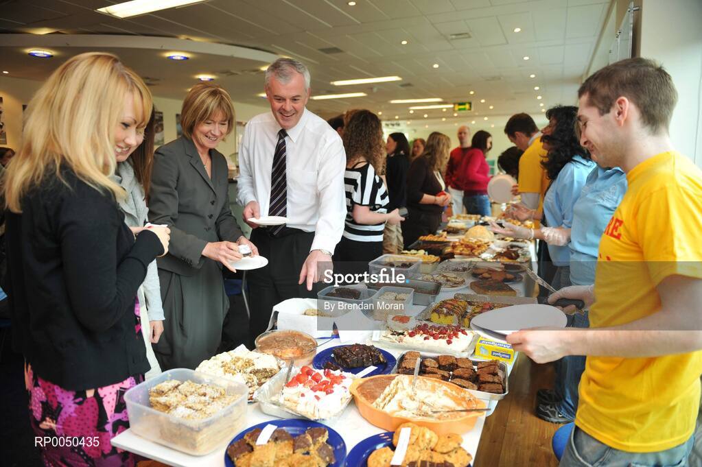 18 April 2008; At the announcement that Accenture is to sponsor the Special Olympics Athlete Leadership Programme (ALPs) are Mary Davis, CEO, Special Olympics Ireland with Mark Ryan, Country Managing Director, Accenture, Ireland. Through ALPs, with the support of a mentor, athletes are encouraged to become involved in leadership roles and train in areas such as public speaking and presentation skills, volunteering, coaching and governance. Accenture, Grand Canal Plaza, Upper Grand Canal Street, Dublin. Picture credit: Brendan Moran / SPORTSFILE
