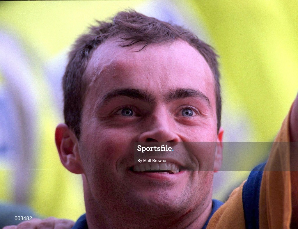14 September 1997; Anthony Daly of Clare celebrates after the Guinness All Ireland Hurling Final match between Clare and Tipperary at Croke Park in Dublin. Photo by Matt Browne/Sportsfile