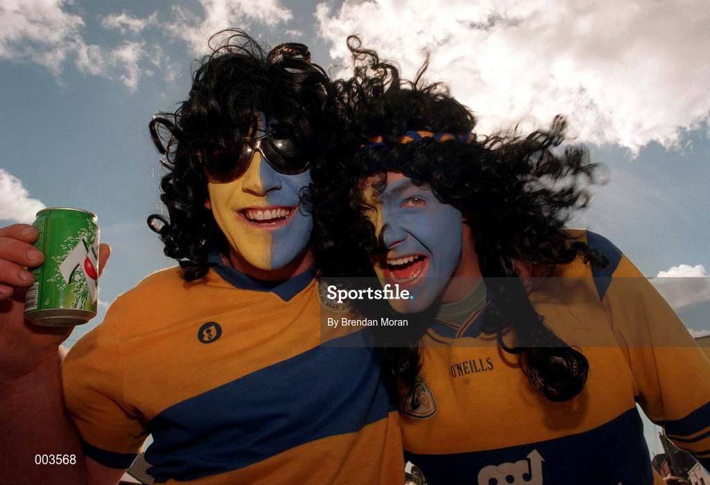 14 September 1997; Clare supporters prior to entering Croke Park ahead of the Guinness All-Ireland Senior Hurling Championship Final between Clare and Tipperary at Croke Park in Dublin. Photo by Brendan Moran/Sportsfile
