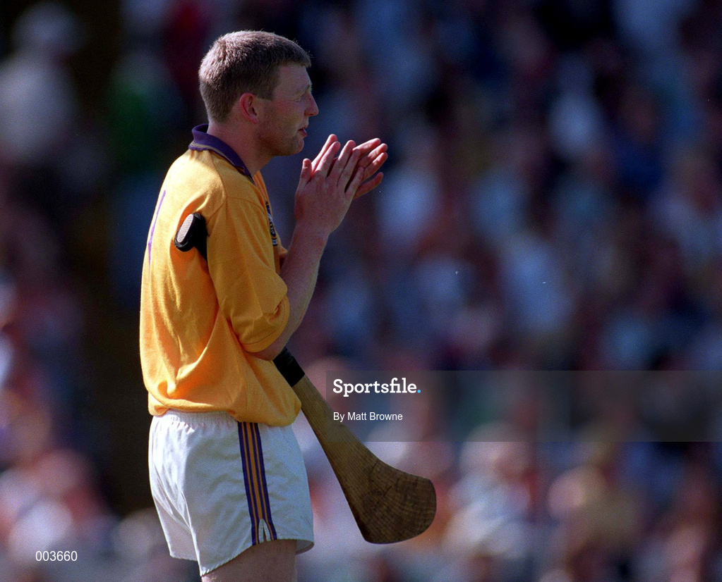 17 August 1997; Damien Fitzhenry of Wexford during the GAA All-Ireland Senior Hurling Championship Semi-Final match between Tipperary and Wexford at Croke Park in Dublin. Photo by Matt Browne/Sportsfile