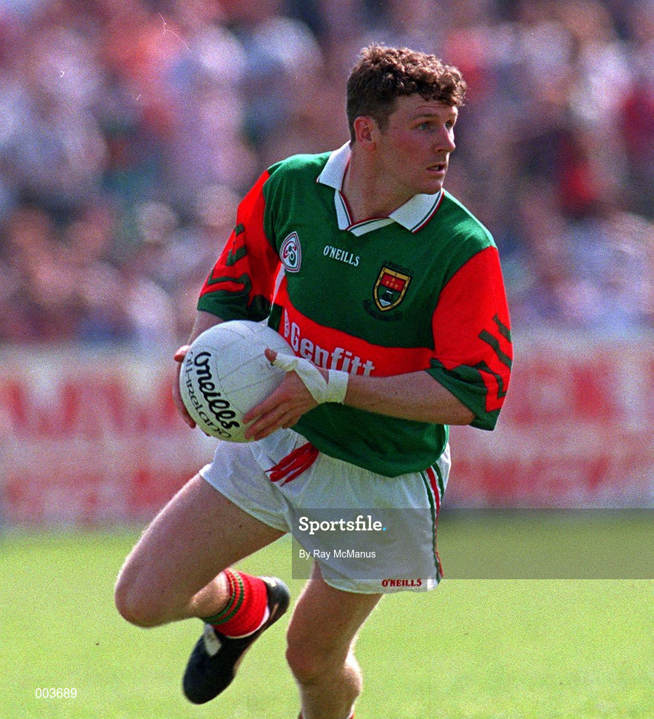 25 May 1997; David Nestor of Mayo in action during the GAA Football Senior Championship Quarter-Final match between Galway and Mayo at Tuam Stadium in Tuam, Galway. Photo by Ray McManus/Sportsfile
