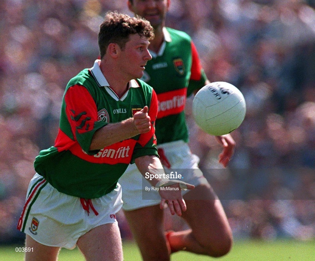 25 May 1997; David Nestor of Mayo in action during the GAA Football Senior Championship Quarter-Final match between Galway and Mayo at Tuam Stadium in Tuam, Galway. Photo by Ray McManus/Sportsfile