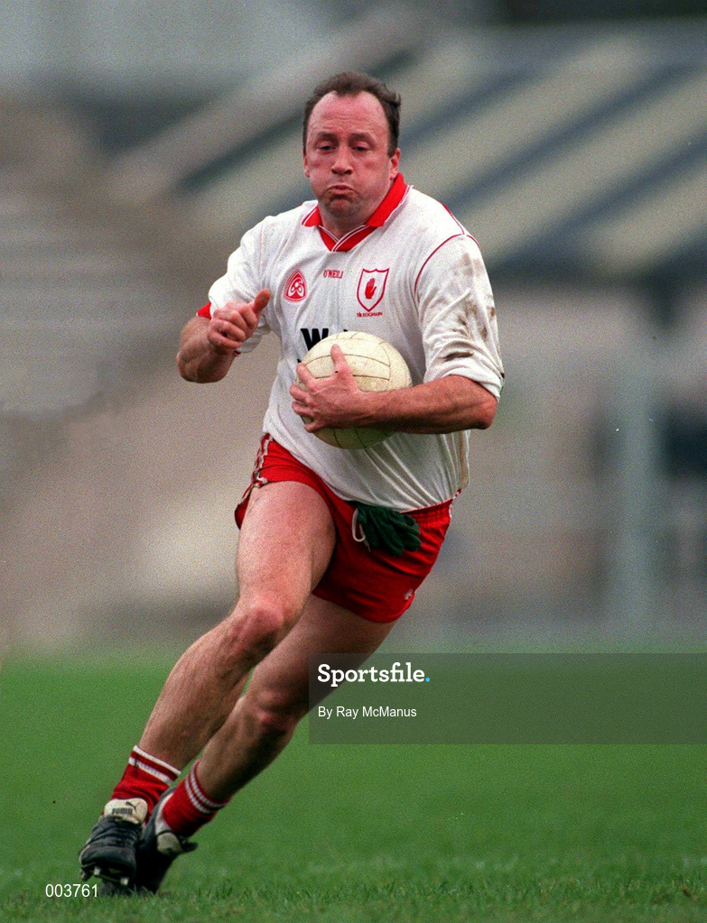 23 March 1997; Enda Kilpatrick of Tyrone during the Church & General National Football League match between Tyrone and Meath at St Tiernach's Park in Clones, Monaghan. Photo by Ray McManus/Sportsfile