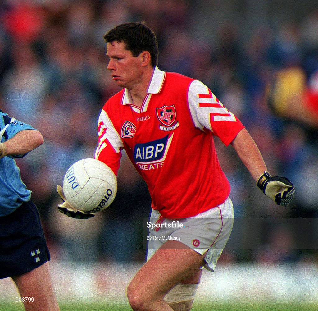 30 June 1996; Gareth O'Neill of Louth during the Leinster Senior Football Championship Semi-Final between Dublin and Louth in Pairc Tailteann in Navan, Meath. Photo by Ray McManus/Sportsfile