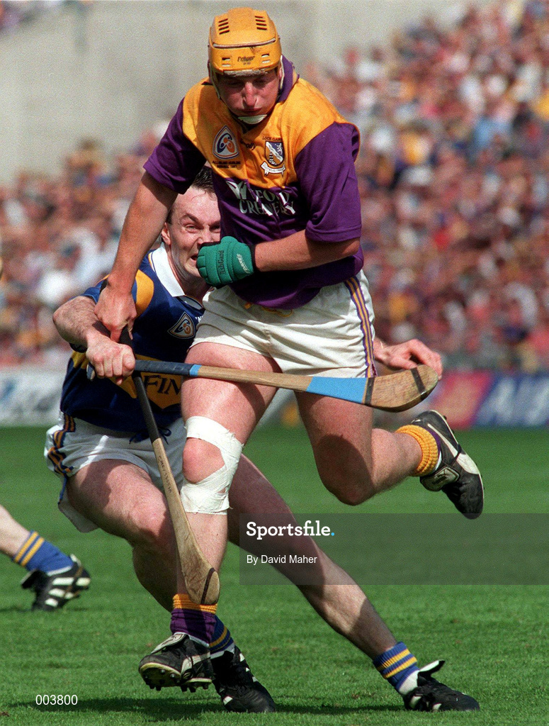17 August 1997; Garry Laffan of Wexford during the GAA All-Ireland Senior Hurling Championship Semi-Final match between Tipperary and Wexford at Croke Park in Dublin. Photo by David Maher/Sportsfile