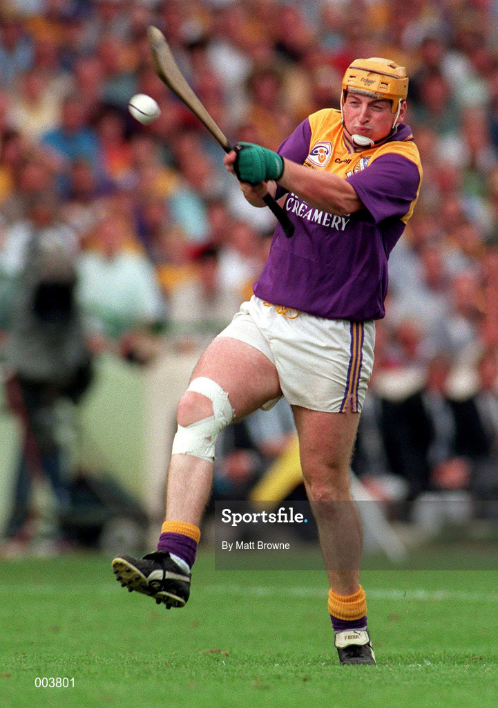 17 August 1997; Garry Laffan of Wexford during the GAA All-Ireland Senior Hurling Championship Semi-Final match between Tipperary and Wexford at Croke Park in Dublin. Photo by Matt Browne/Sportsfile