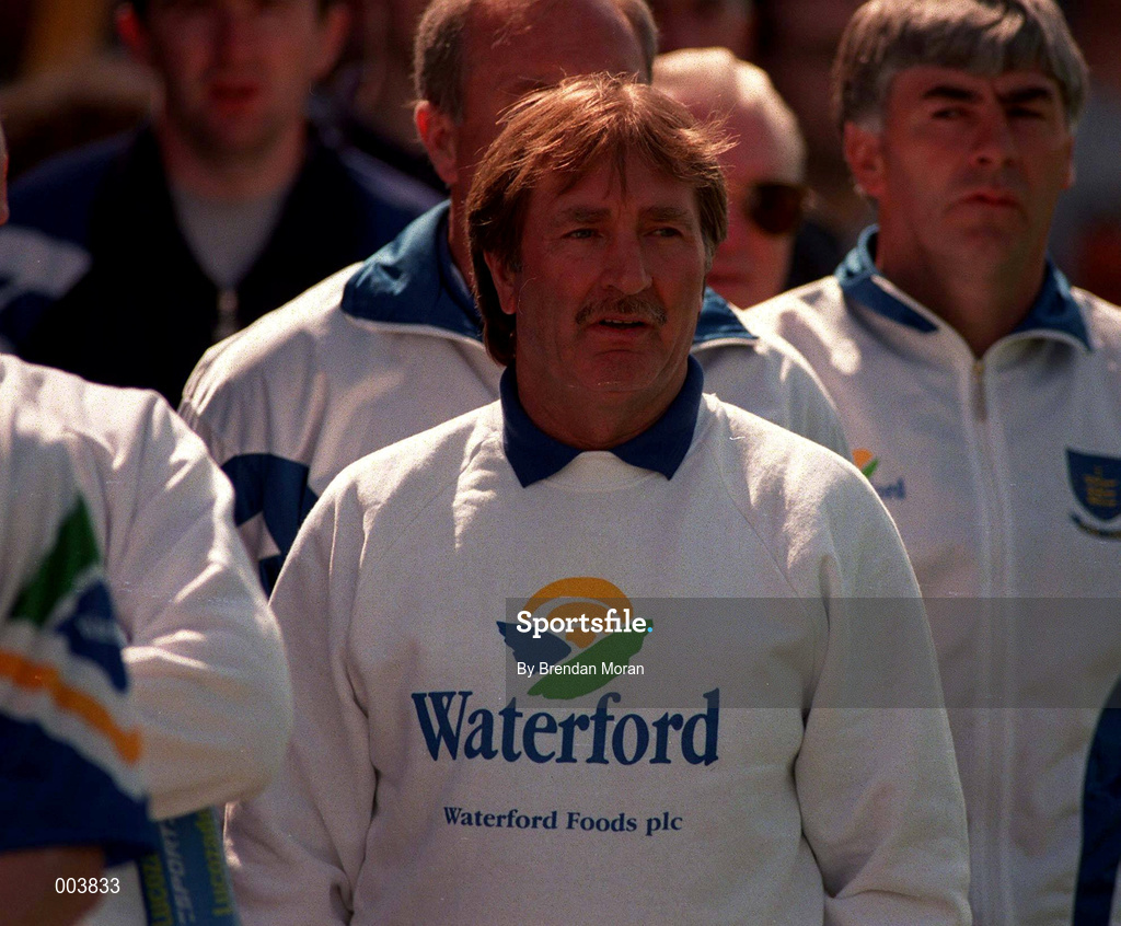 25 May 1997; Waterford Manager Gerald McCarthy during the Guinness Munster Senior Hurling Championship Quarter-Final match between Limerick and Waterford at Semple Stadium in Thurles, Tipperary. Photo by Brendan Moran/Sportsfile