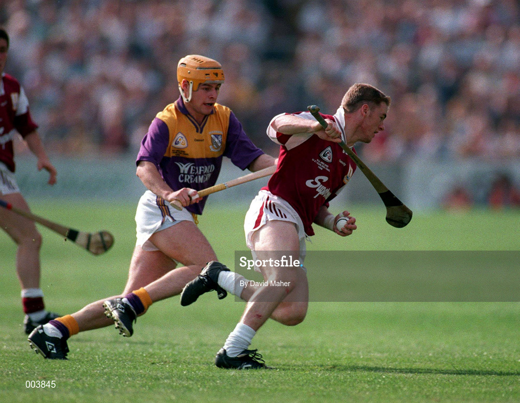 8 September 1996; Gregory Kennedy of Galway in action during the All-Ireland Under-21 Hurling Championship Final match between Galway and Wexford at Semple Stadium in Thurles, Tipperary. Photo by David Maher/Sportsfile
