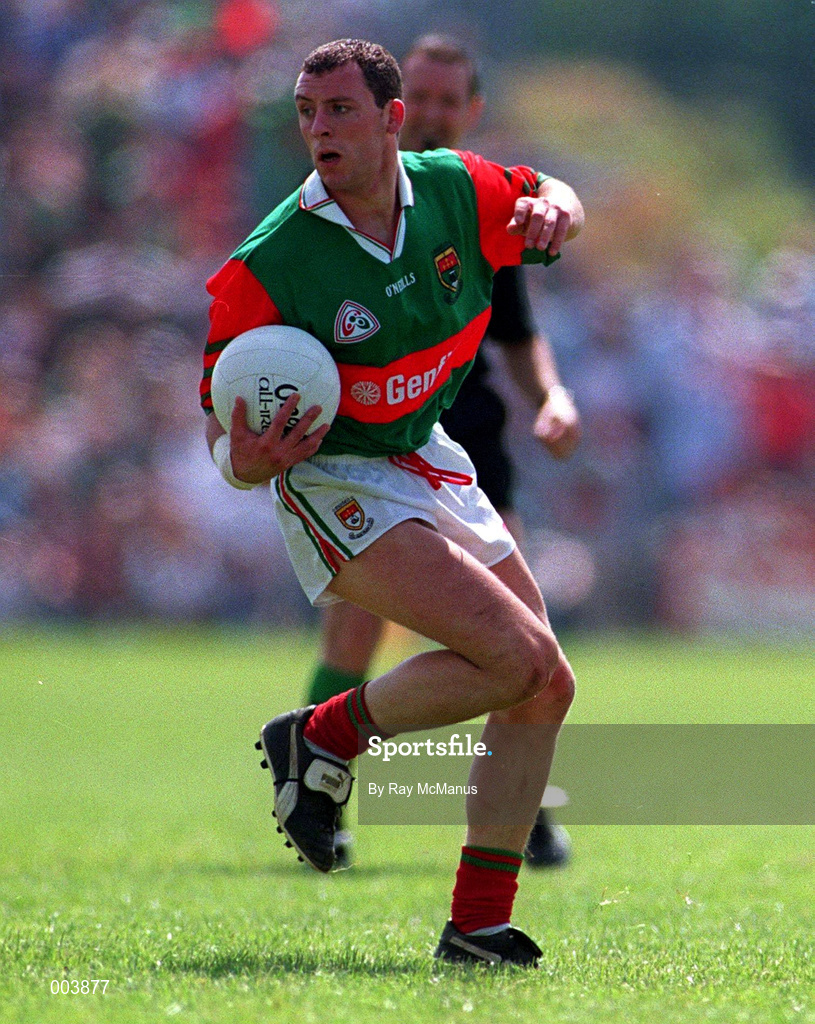 25 May 1997; Kenneth Mortimer of Mayo in action during the GAA Football Senior Championship Quarter-Final match between Galway and Mayo at Tuam Stadium in Tuam, Galway. Photo by Ray McManus/Sportsfile