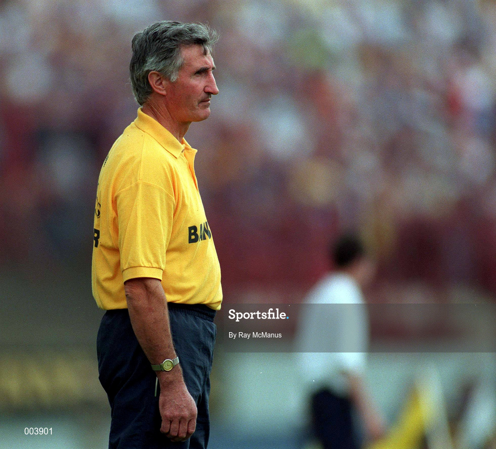 17 August 1997; Tipperary manager Len Gaynor during the GAA All-Ireland Senior Hurling Championship Semi-Final match between Tipperary and Wexford at Croke Park in Dublin. Photo by Ray McManus/Sportsfile