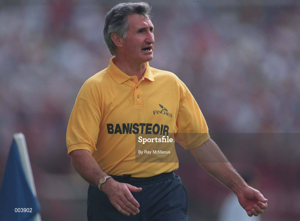 17 August 1997; Tipperary manager Len Gaynor during the GAA All-Ireland Senior Hurling Championship Semi-Final match between Tipperary and Wexford at Croke Park in Dublin. Photo by Ray McManus/Sportsfile
