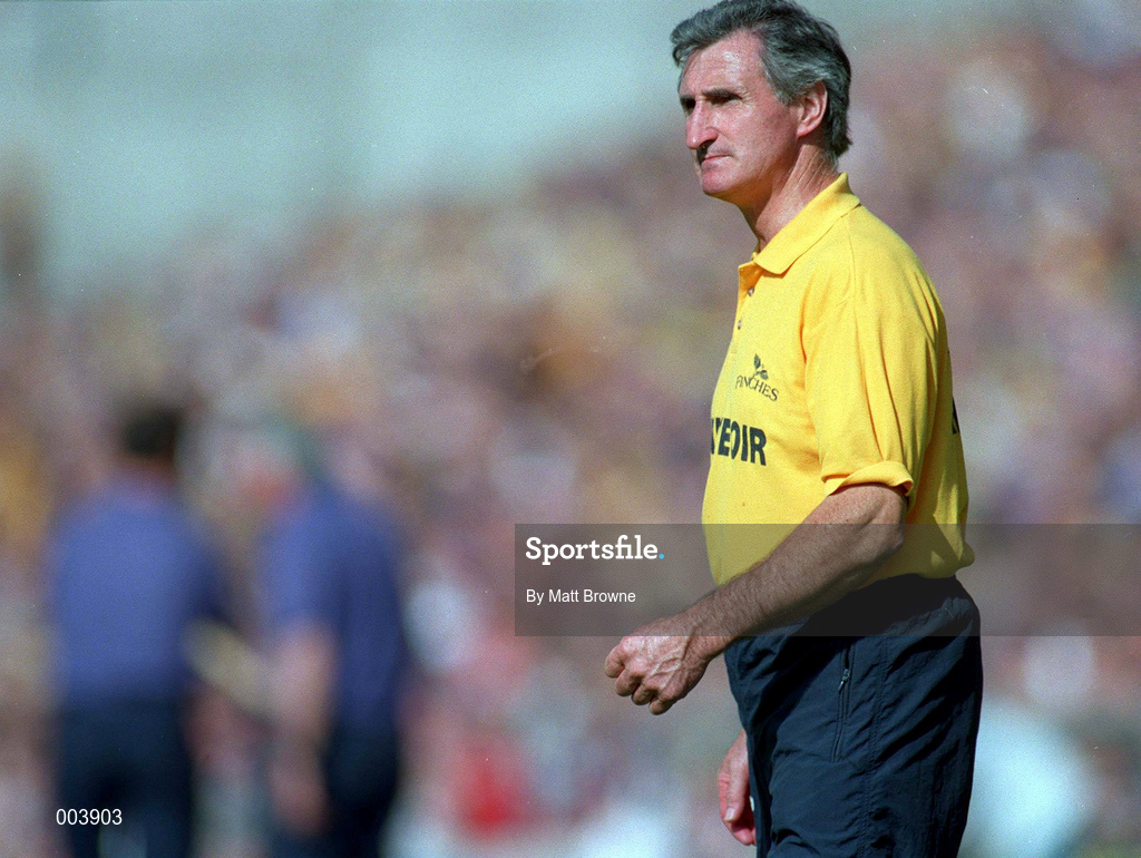 17 August 1997; Tipperary manager Len Gaynor during the GAA All-Ireland Senior Hurling Championship Semi-Final match between Tipperary and Wexford at Croke Park in Dublin. Photo by Matt Browne/Sportsfile