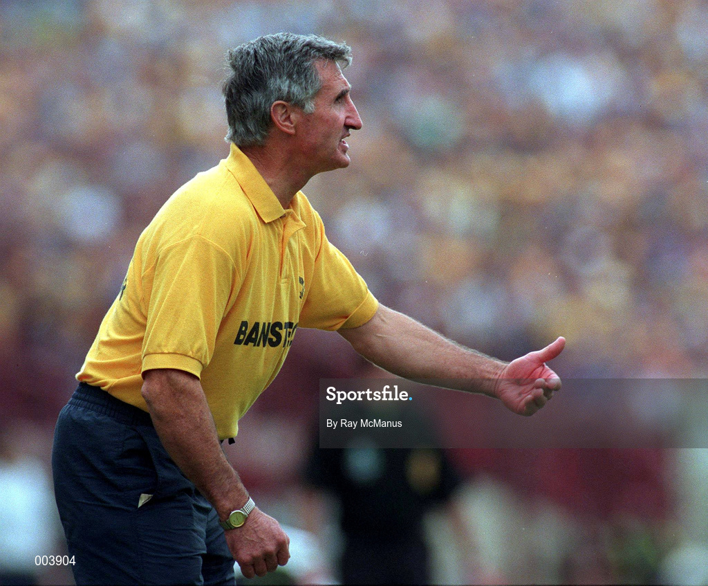 14 September 1997; Tipperary hurling manager Len Graynor during the Guinness All-Ireland Senior Hurling Championship Final between Clare and Tipperary at Croke Park in Dublin. Photo by Ray McManus/Sportsfile
