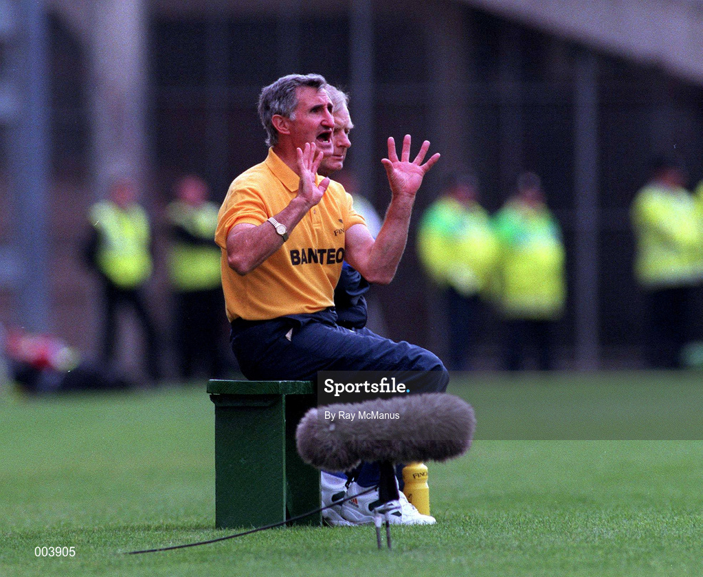 14 September 1997; Tipperary hurling manager Len Graynor during the Guinness All-Ireland Senior Hurling Championship Final between Clare and Tipperary at Croke Park in Dublin. Photo by Ray McManus/Sportsfile