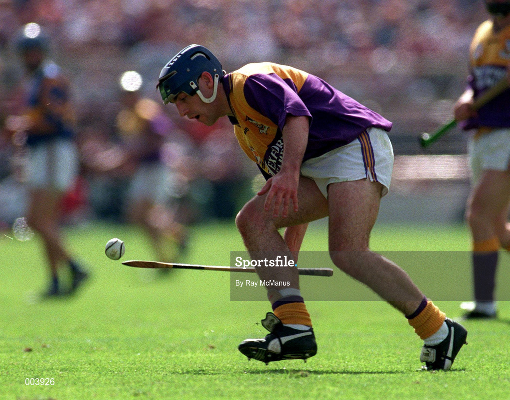 17 August 1997; Liam Dunne of Wexford during the GAA All-Ireland Senior Hurling Championship Semi-Final match between Tipperary and Wexford at Croke Park in Dublin. Photo by Ray McManus/Sportsfile