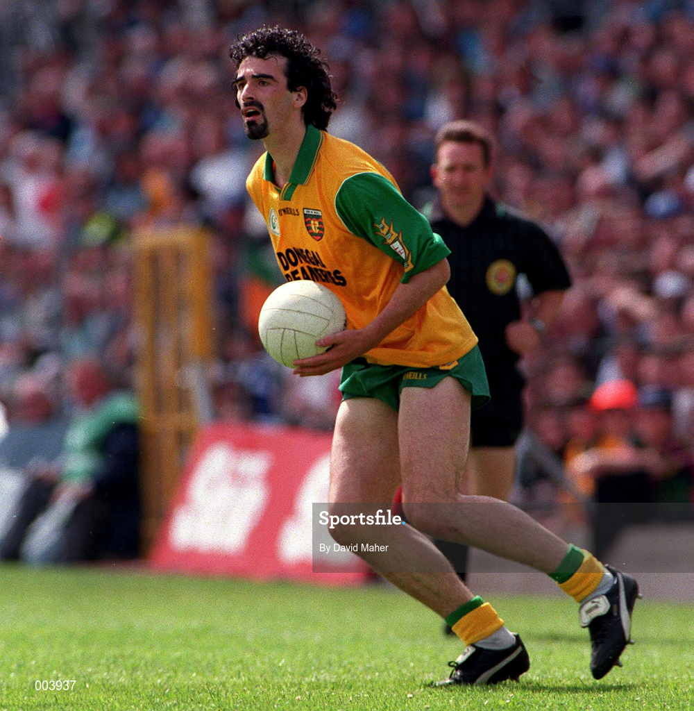22 June 1997; Jim McGuinness of Donegal during the Ulster GAA Football Senior Championship Semi-Final match between Cavan and Donegal at St Tiernach's Park in Clones, Monaghan. Photo by David Maher/Sportsfile