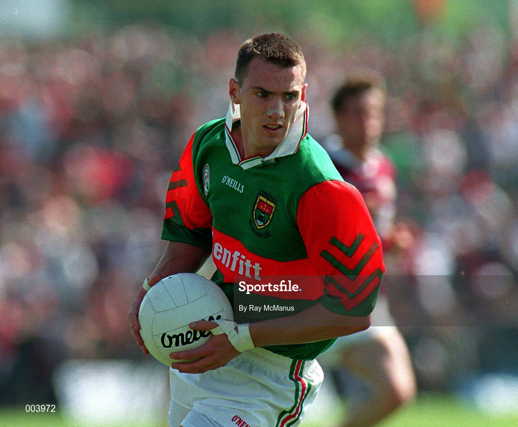 25 May 1997; John Casey of Mayo in action during the GAA Football Senior Championship Quarter-Final match between Galway and Mayo at Tuam Stadium in Tuam, Galway. Photo by Ray McManus/Sportsfile