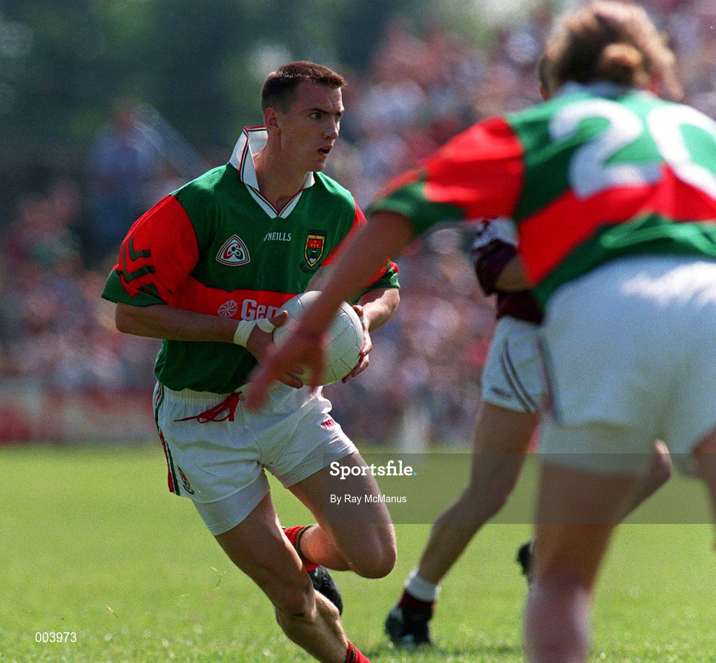 25 May 1997; John Casey of Mayo in action during the GAA Football Senior Championship Quarter-Final match between Galway and Mayo at Tuam Stadium in Tuam, Galway. Photo by Ray McManus/Sportsfile