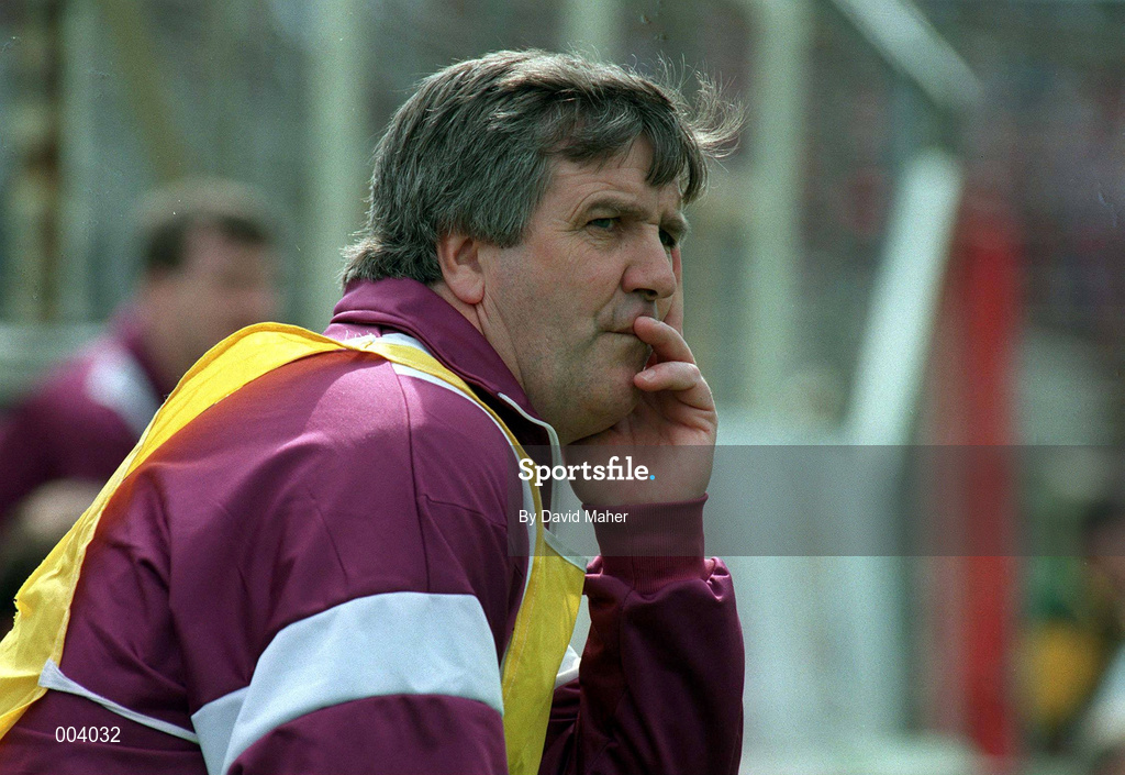 17 April 1994; Westmeath manager Marrie Kerrigan during the Church & General National Football League Semi-Final match between Meath and Westmeath at Croke Park in Dublin. Photo by David Maher/Sportsfile