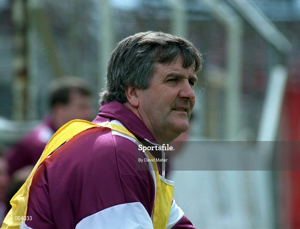 17 April 1994; Westmeath manager Marrie Kerrigan during the Church & General National Football League Semi-Final match between Meath and Westmeath at Croke Park in Dublin. Photo by David Maher/Sportsfile
