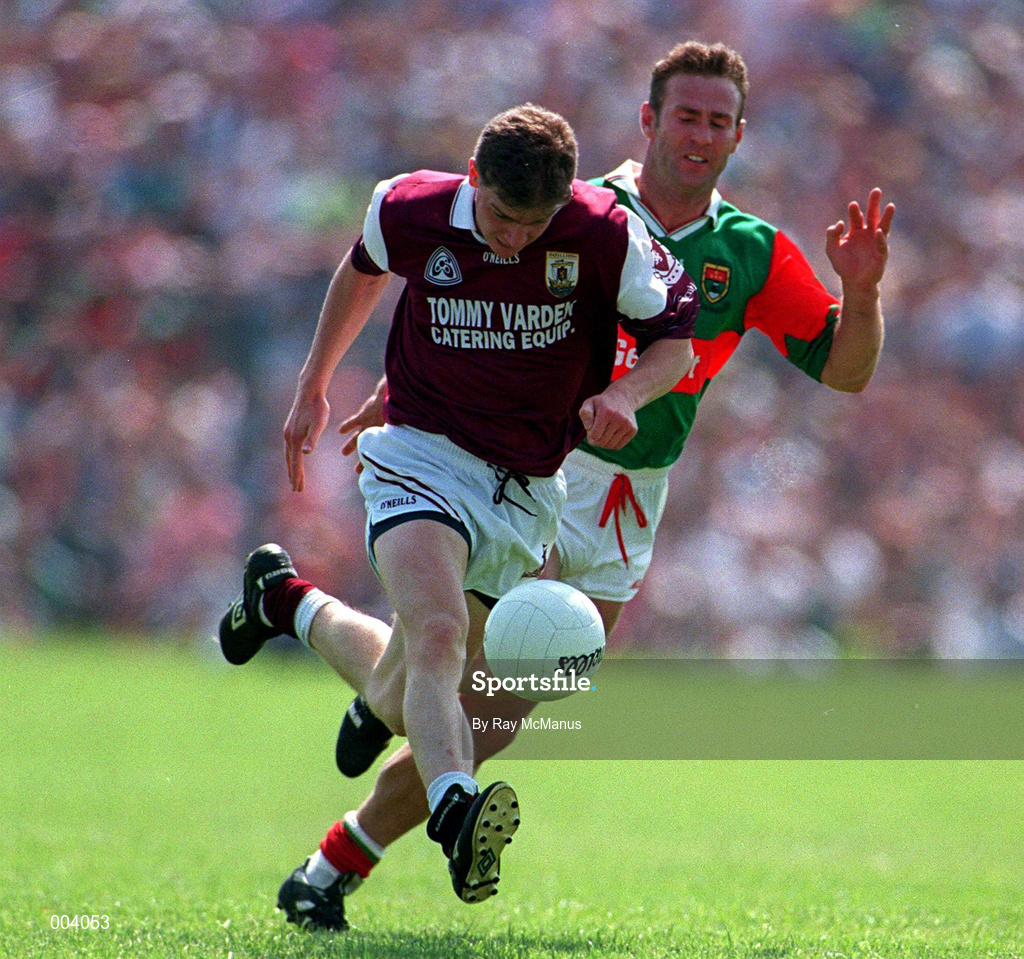 25 May 1997; Michael Donnelan of Galway during the GAA Football Senior Championship Quarter-Final match between Galway and Mayo at Tuam Stadium in Tuam, Galway. Photo by Ray McManus/Sportsfile